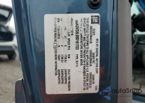 2005 Buick Terraza Cxl z USA, uszkodzony, nr VIN 5GADV33L95D161703